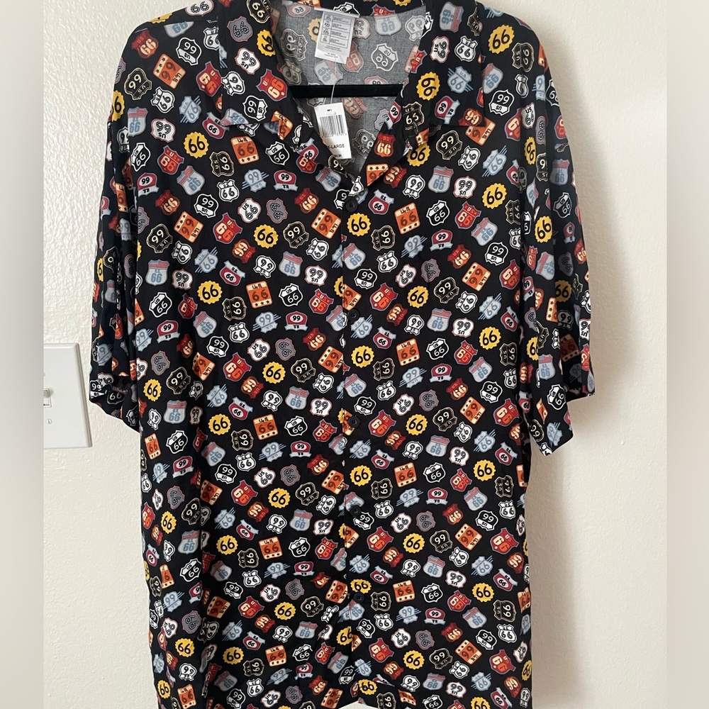 Men’s Disney Route 66 Button up